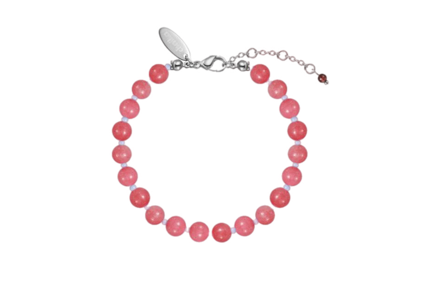 Pink beaded bracelet