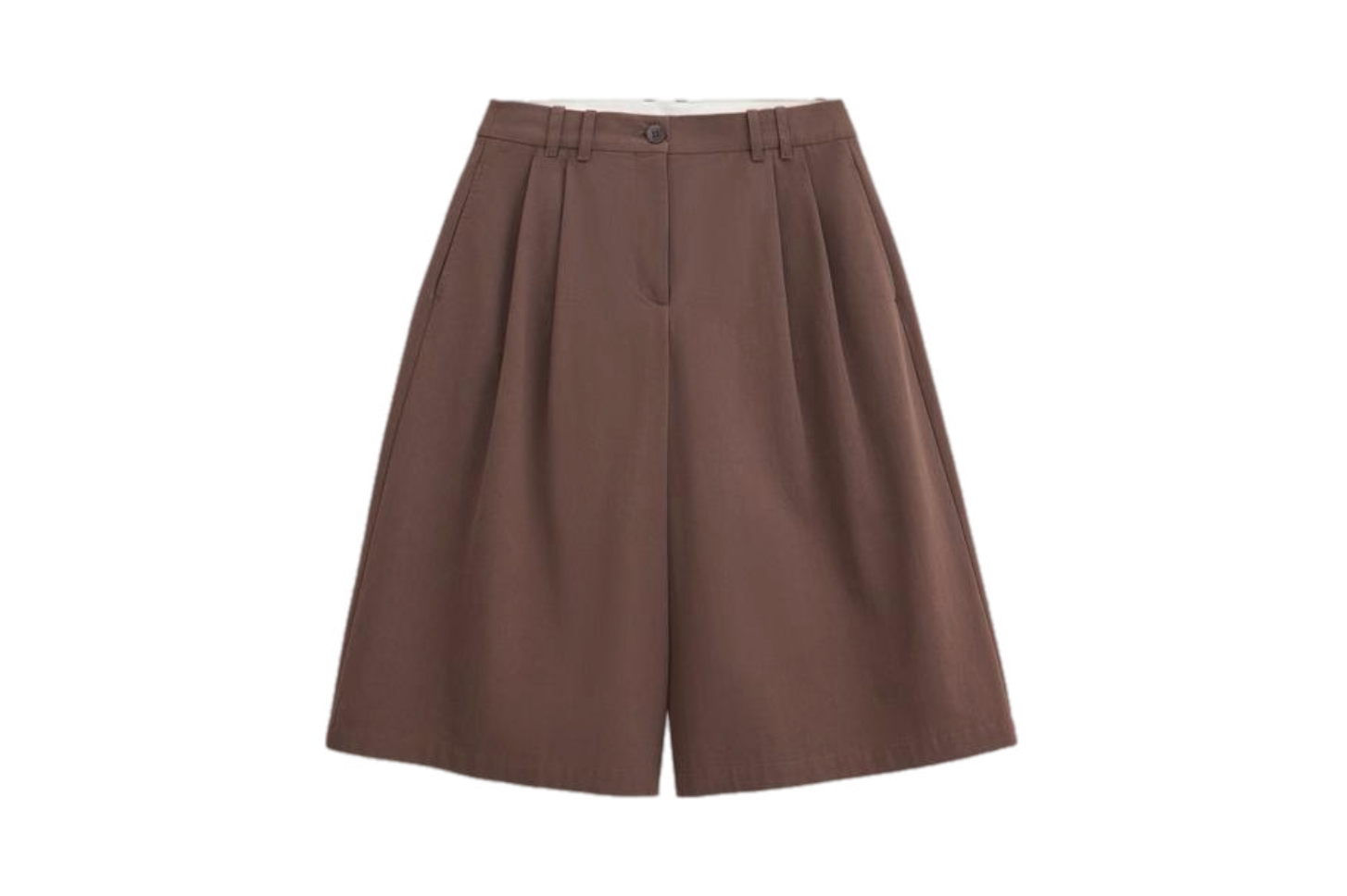 Brown tailored shorts
